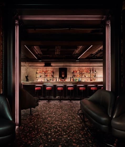 Beat Club London interior with energetic atmosphere and modern design