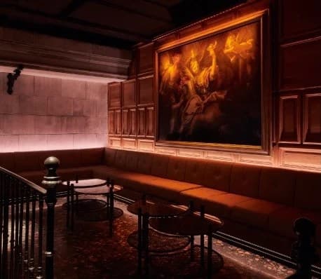 Beat Club London VIP table area with bottle service and vibrant lighting