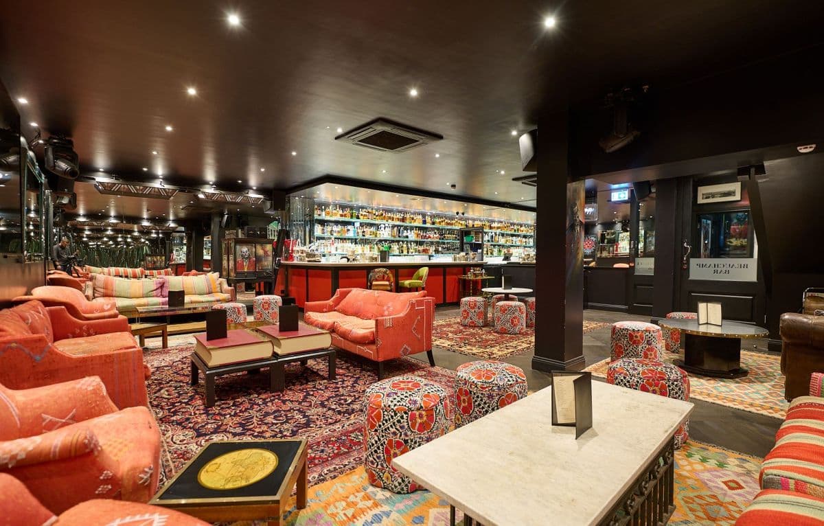 Stylish bar near Rex Rooms Chelsea ideal for pre-drinks