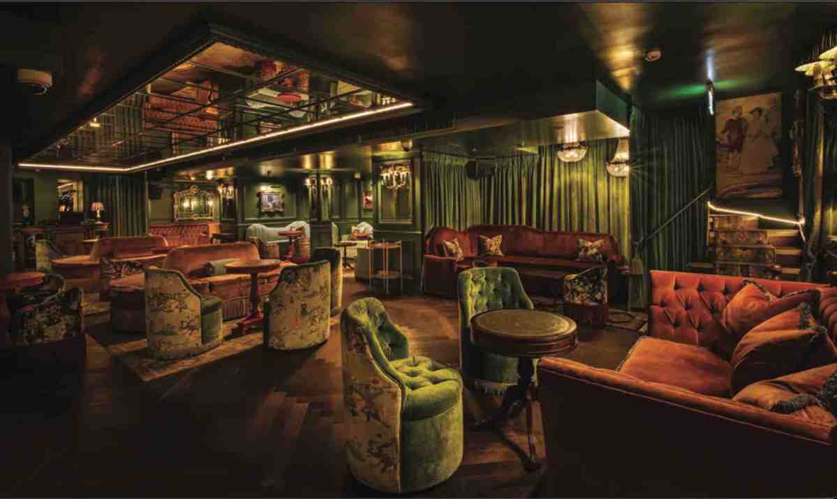 Dear Darling Club interior with elegant VIP booths and atmospheric lighting