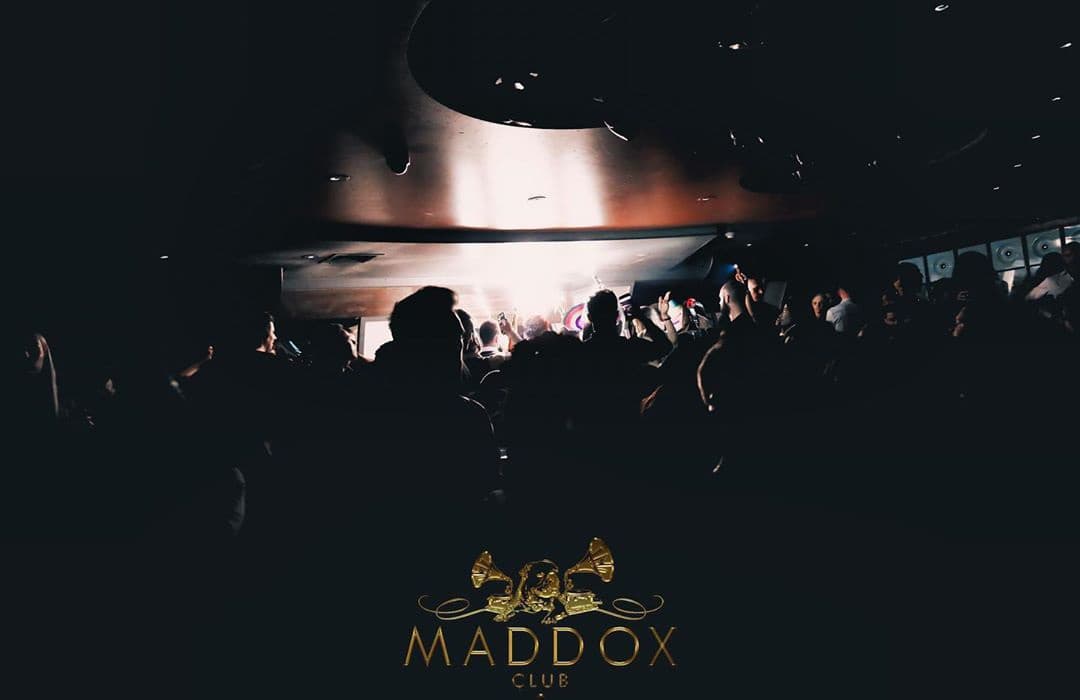 Maddox Nightclub interior with stylish decor and atmospheric lighting