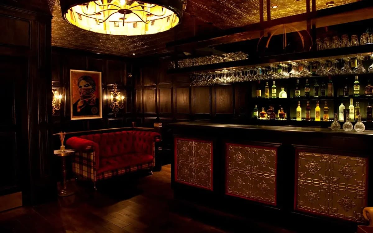 Scotch of St James nightclub interior with ambient lighting and VIP tables