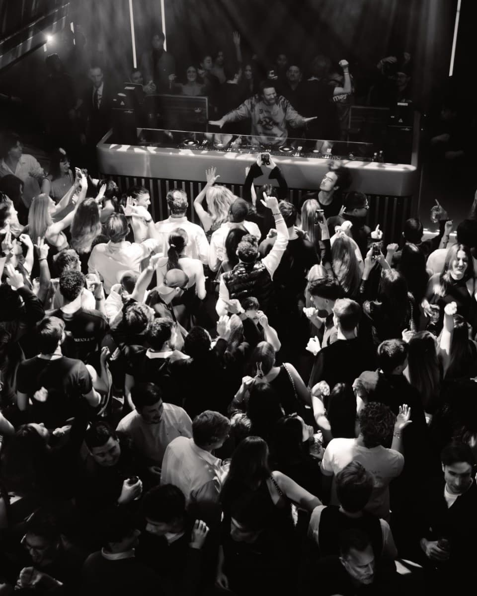 Seventy Seven London nightclub interior with stylish decor and dance floor