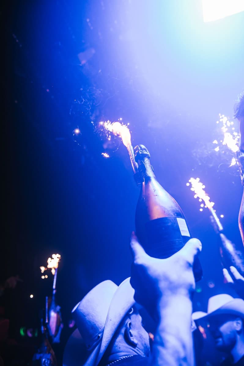 Exclusive London nightclub entrance with selective door policy