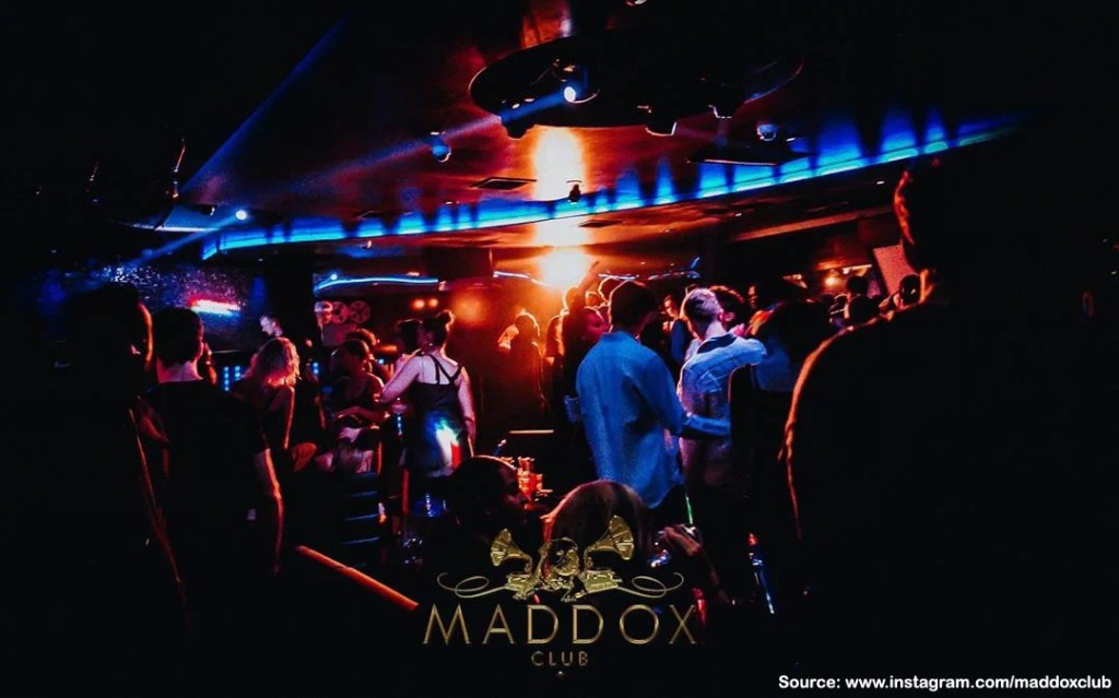 Maddox Mayfair tables and dance floor.