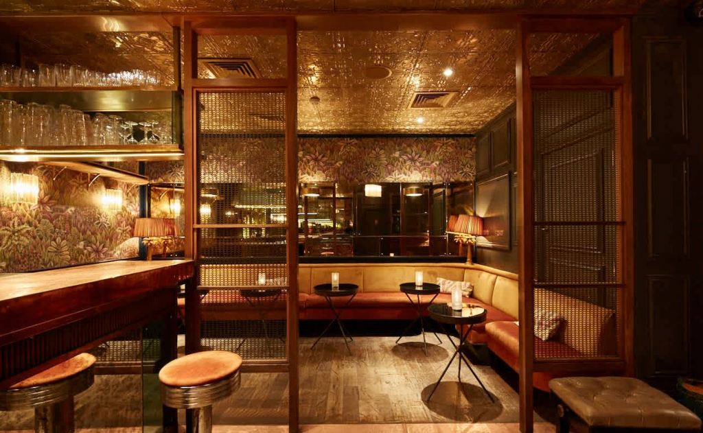 Scotch of St James Club tables on the top floor of the venue.