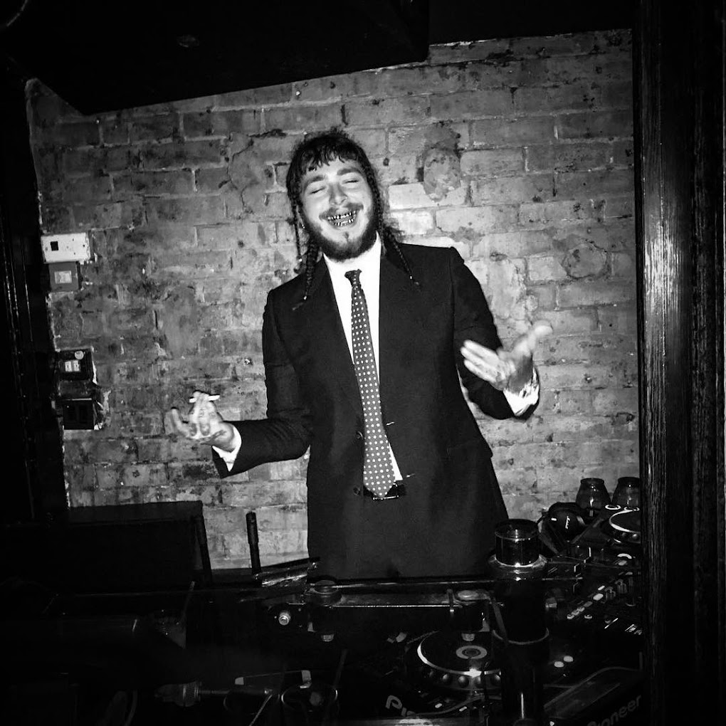 Post Malone behind the Scotch of St James DJ booth.