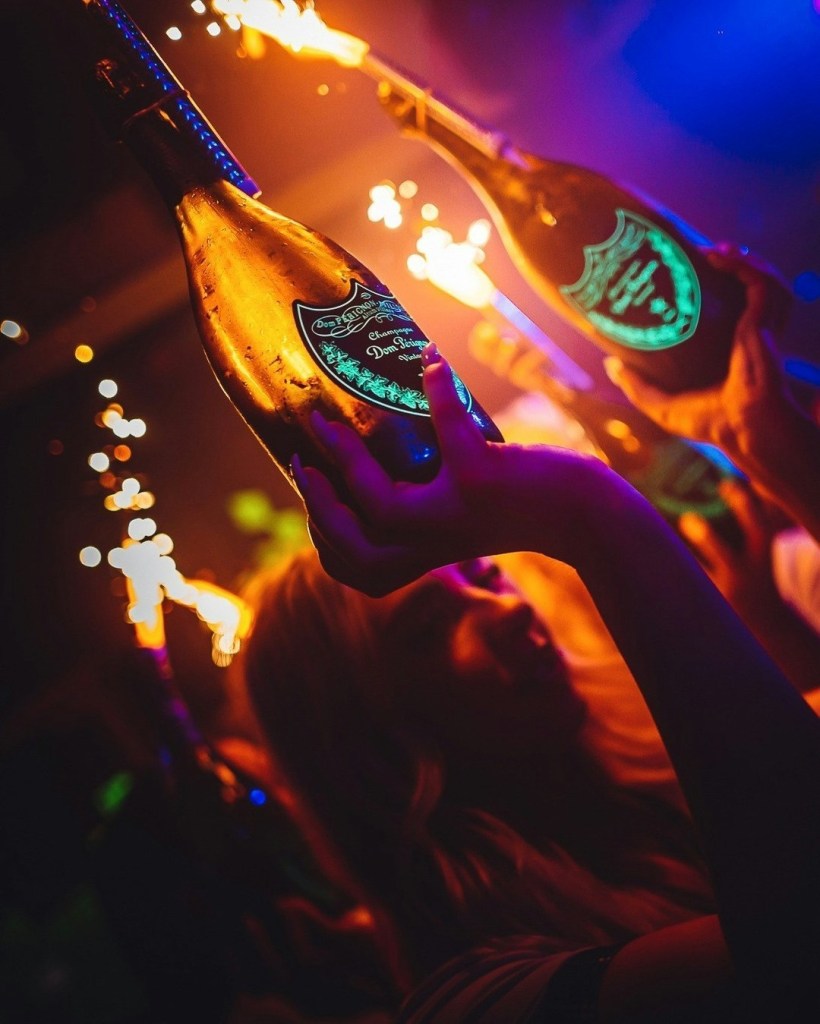 Tabu London champagne show.