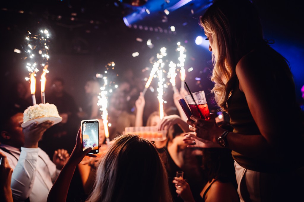 A guest dressed according to the club dress code in UK.