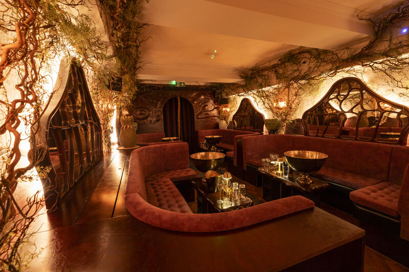 Rex Rooms Club London tables.